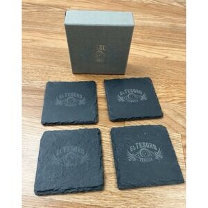 El Tesoro Tequila Set of 4 Stone Coasters NEW in Box